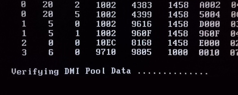 Dmi pool data. Verifying DMI Pool data и дальше не грузит. Verify DMI Pool data и дальше не грузится. Внимание точность данных DMI не гарантируется. При включении компьютера пишет verifying DMI Pool data........